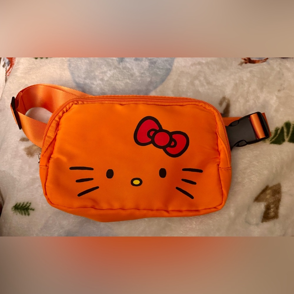 Hello Kitty Bright Orange Sling/Crossbody Bag